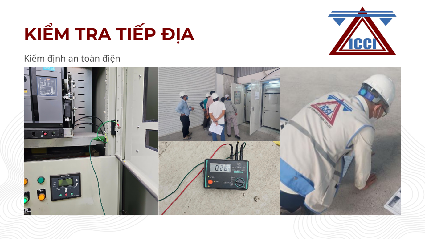 Hình ảnh đo kiểm tra tiếp địa an toàn điện Hình ảnh đo kiểm tra tiếp địa an toàn điện